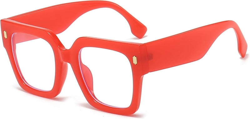 Breaksun Fashion Oversized Blue Light Blocking Glasses for Women Men Trendy Big Square Frame Computer Eyeglasses - Image 1